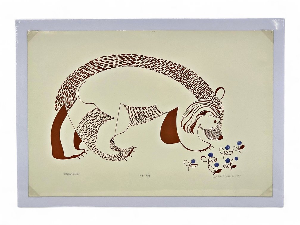 Rie Muñoz "Bear-Woman" Printers Proof c.1979