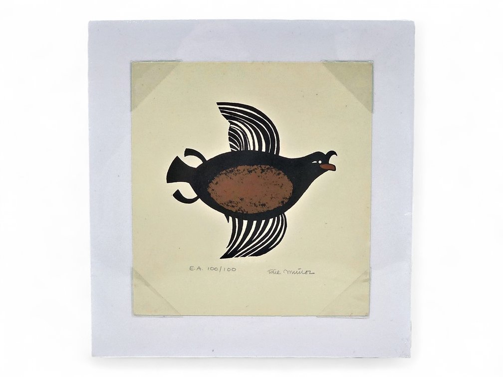Rie Muñoz "Crested Auklet" Artist Proof c.1983
