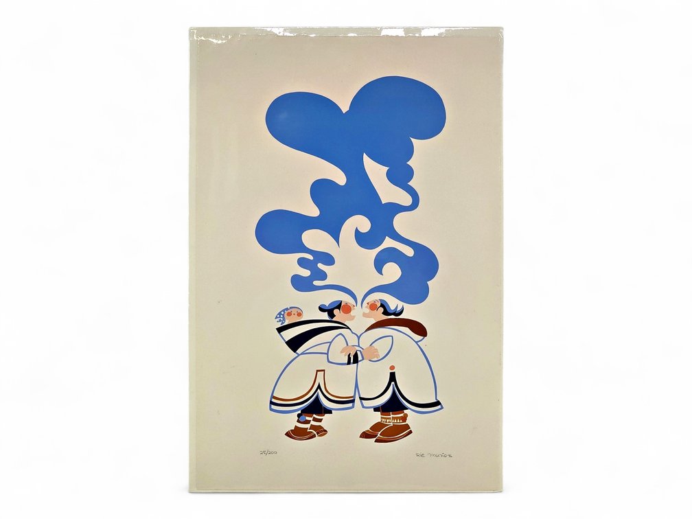 Rie Muñoz "Throat Chanters" Silkscreen c.1986