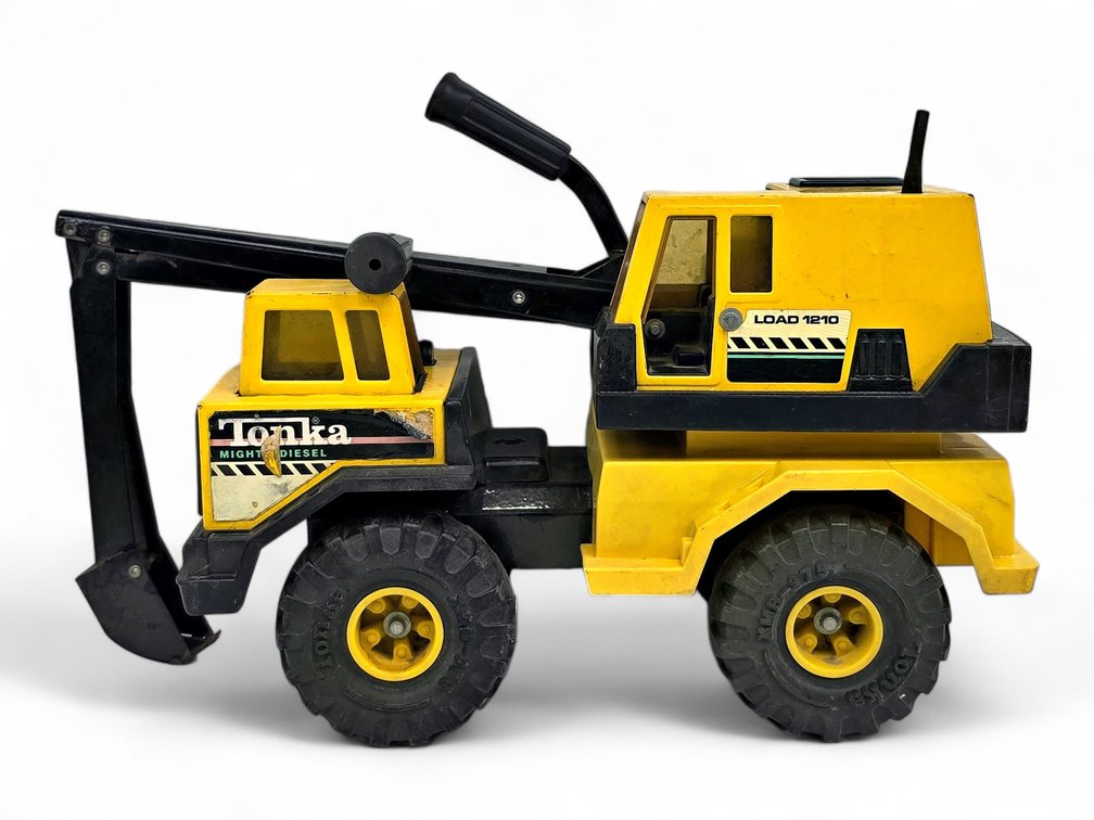 Tonka Mighty Diesel Load 1210 Backhoe Excavator Toy