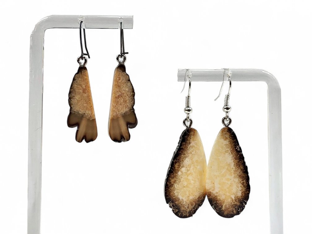 Walrus Ivory Drop Earrings