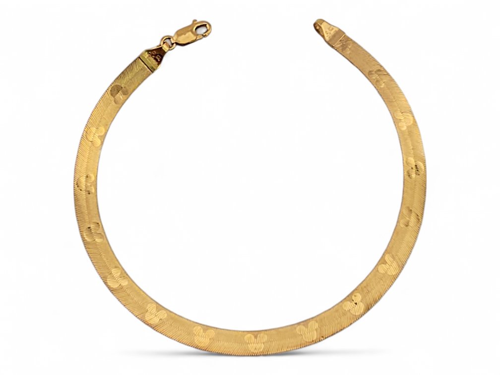 10k Yellow Gold Mickey Mouse Silhouette Bracelet