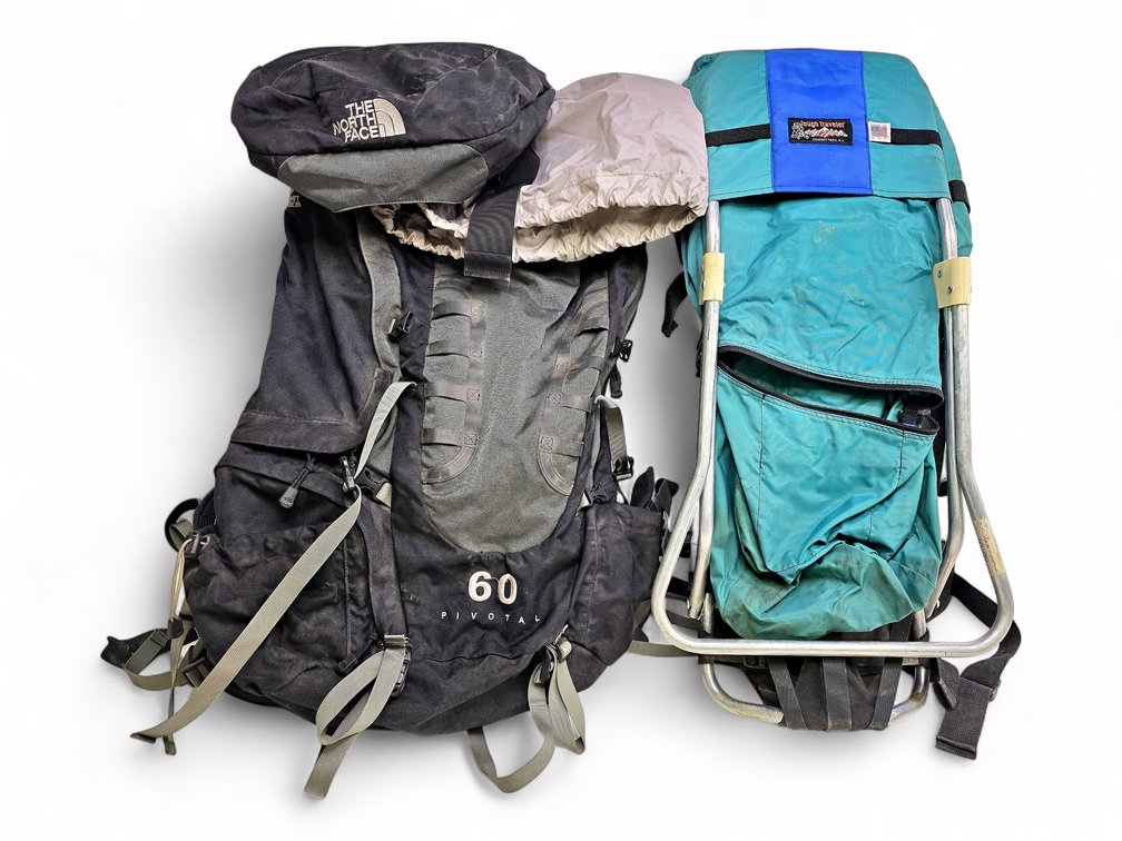 The North Face Hiking Backpack & Tough Traveler Child Carrier