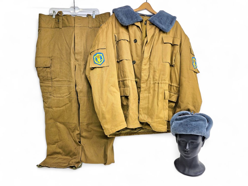Soviet Army "Afghanka" Winter Uniform & "Ushanka" Hat - Sizes 58-4 & 60-5