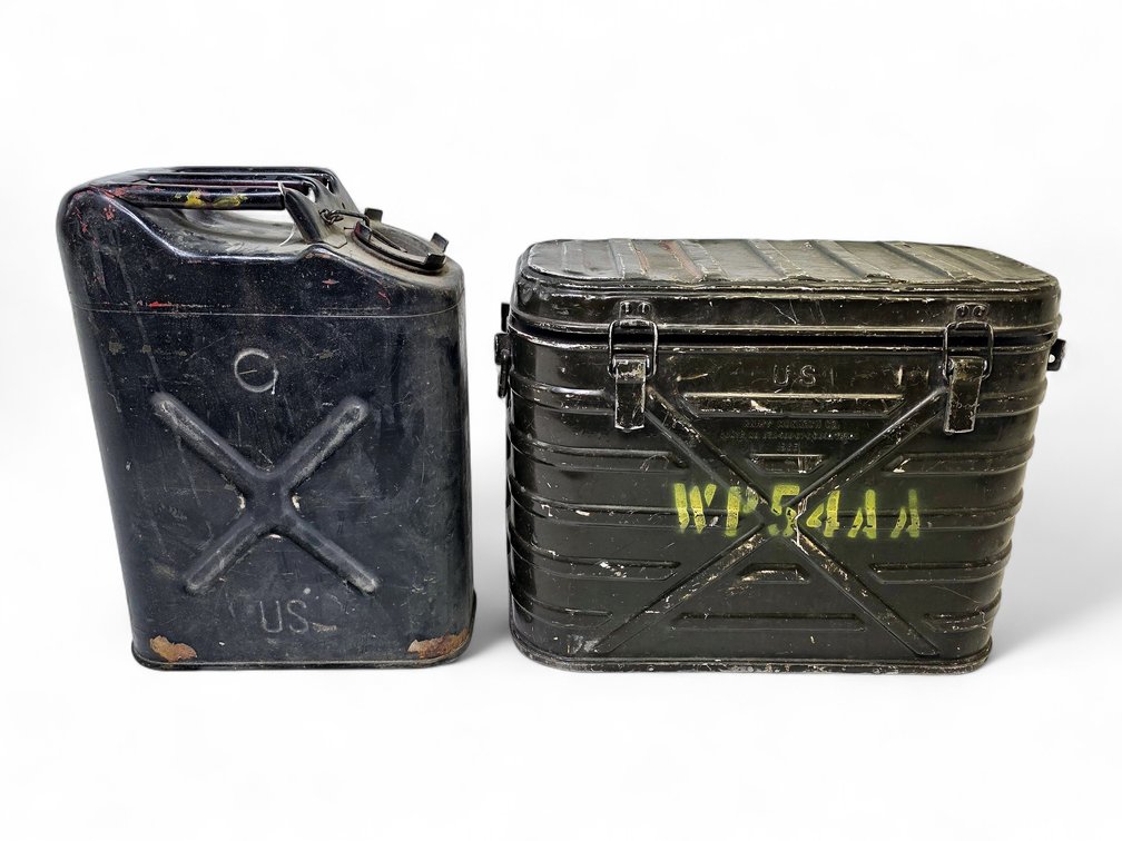1968 U.S. Military Mermite Can & Gas Canister