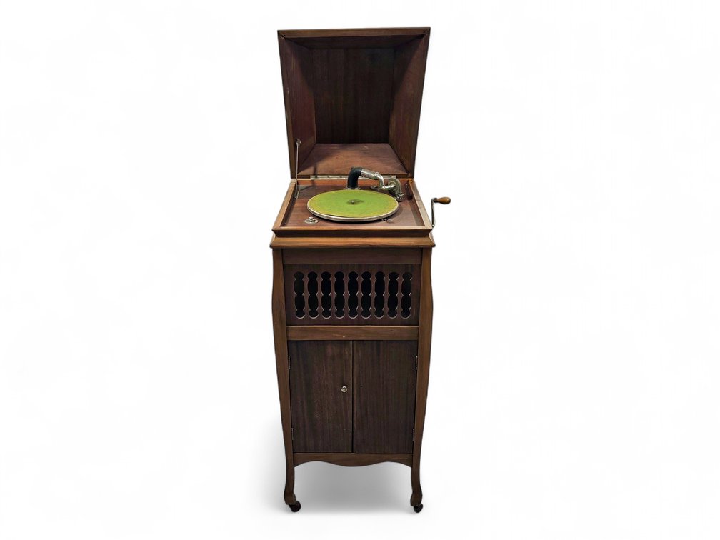 Antique Floor-Model Acoustic Phonograph