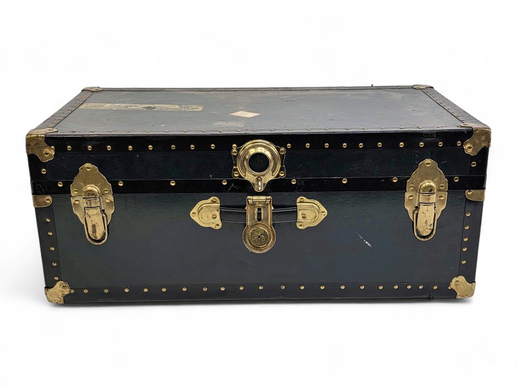 Black Steamer Trunk