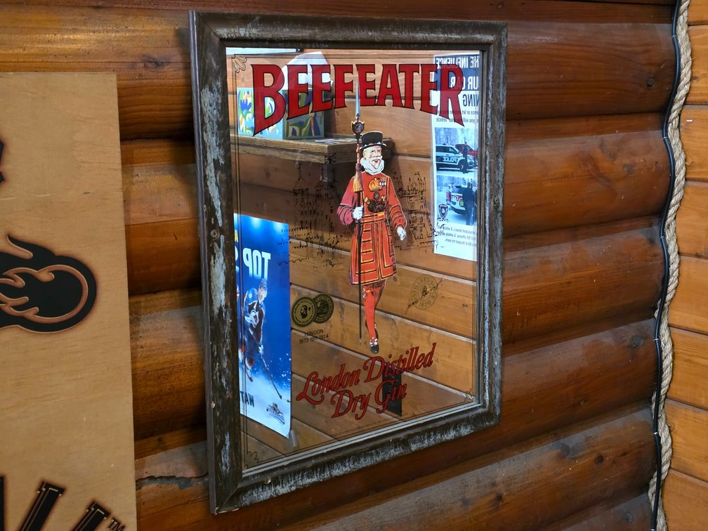Beefeater Gin Advertising Bar Mirror