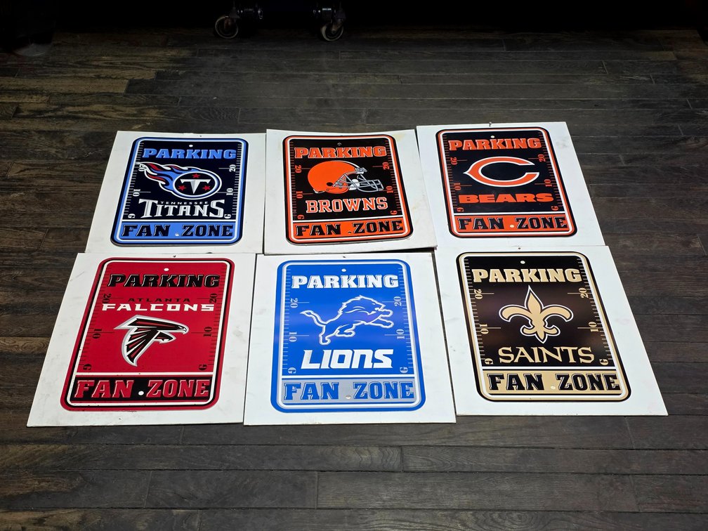 NFL Fan Zone Parking Signs