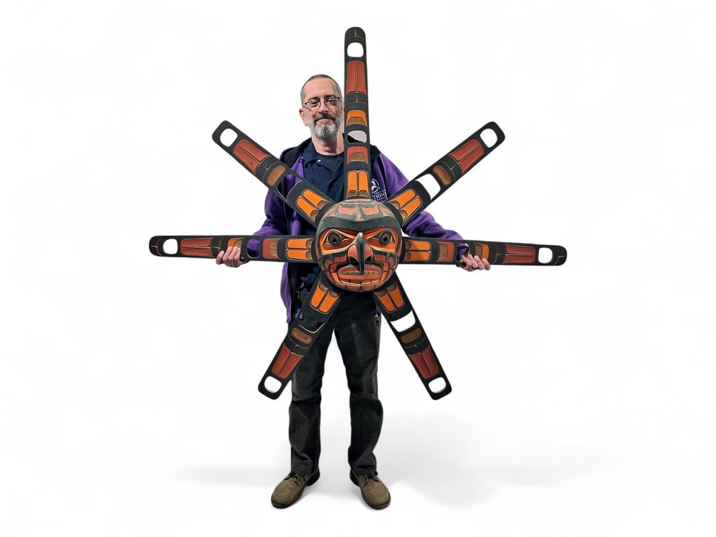 56" Kwakwaka'Wakw-Style Sun Mask - John Livingston