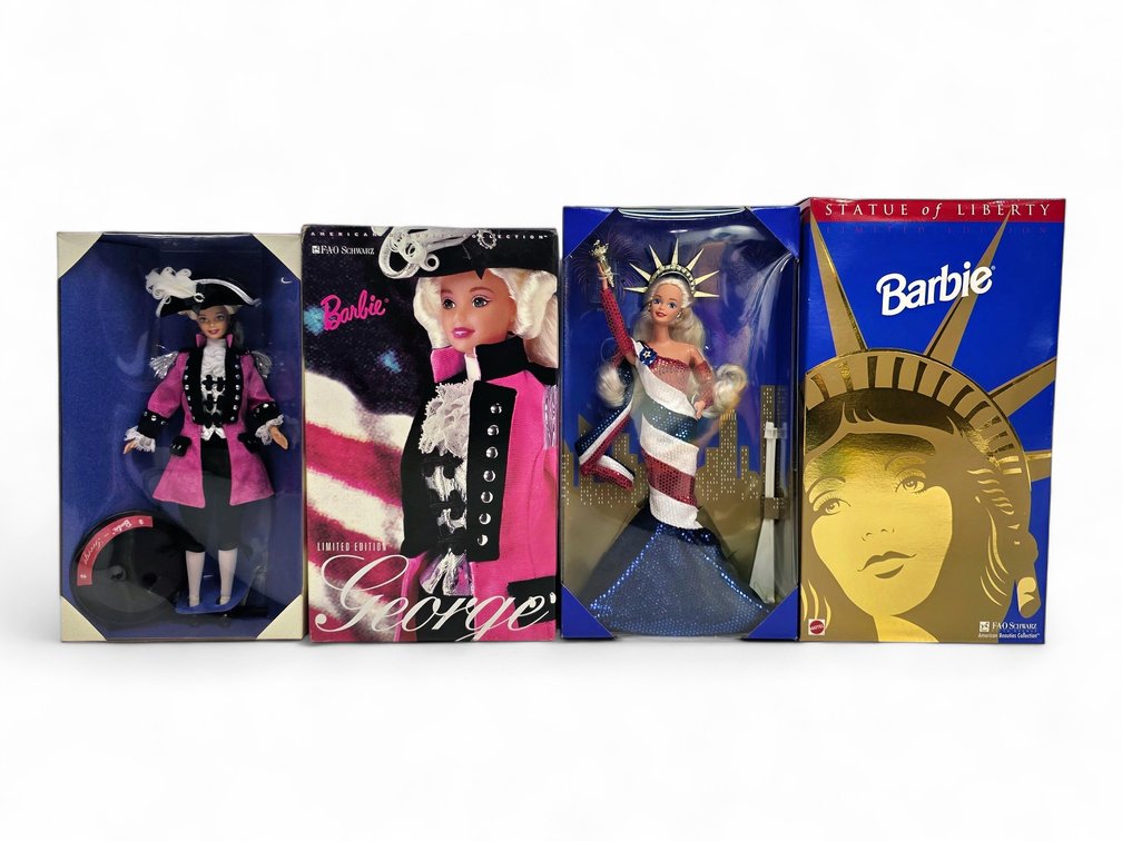American Beauties Collection Limited Edition George & Statue of Liberty Barbies