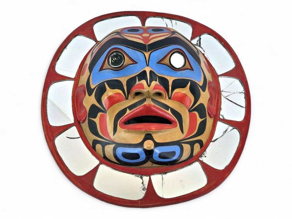 Northwest Coast Mirrored Moon Mask – John Livingston