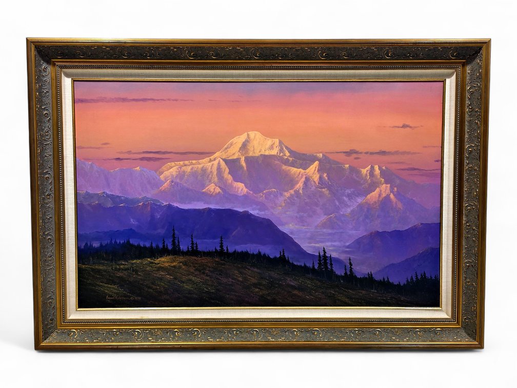 Ernest Robertson "McKinley - Wilderness Showdown" Monumental Oil Painting