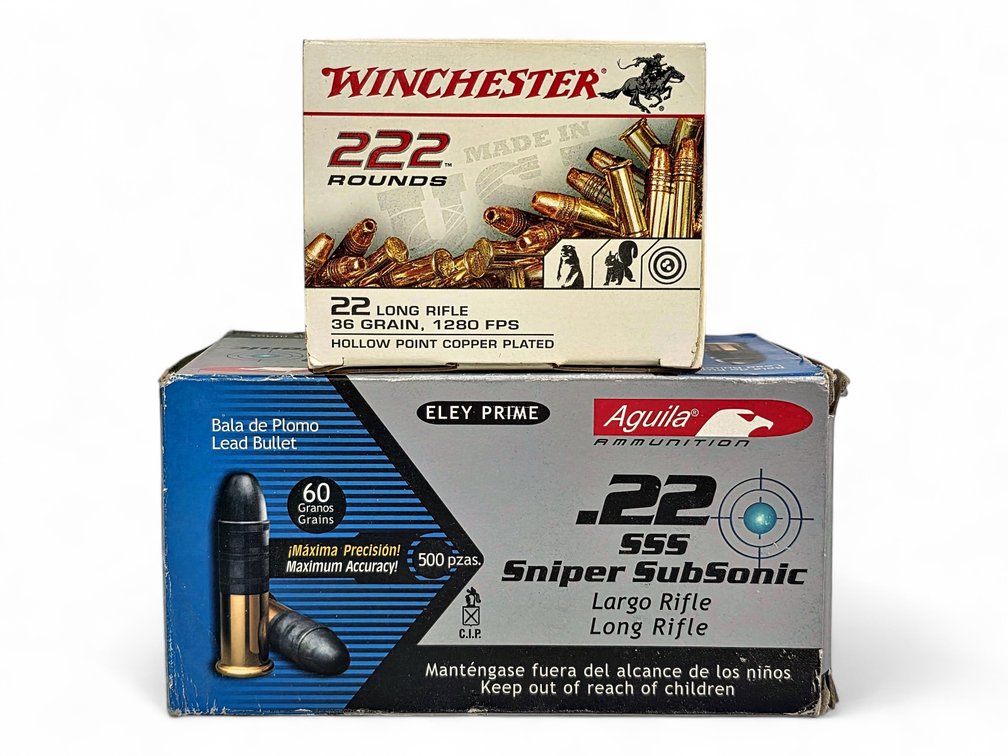 722x Rounds .22LR Winchester & Aquila Sniper SubSonic Ammunition