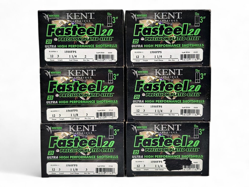 150x Shells 12 GA Kent Fasteel 2.0 Ammunition