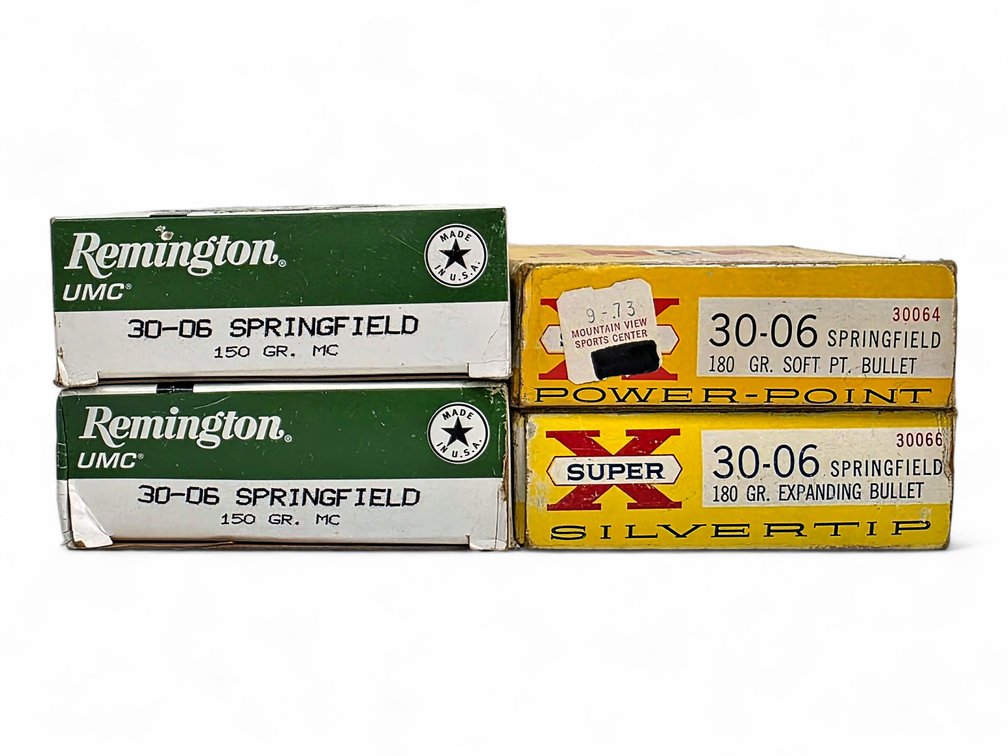 60x Rounds & 15x Casings .30-06 SPG Remington & Western Ammunition