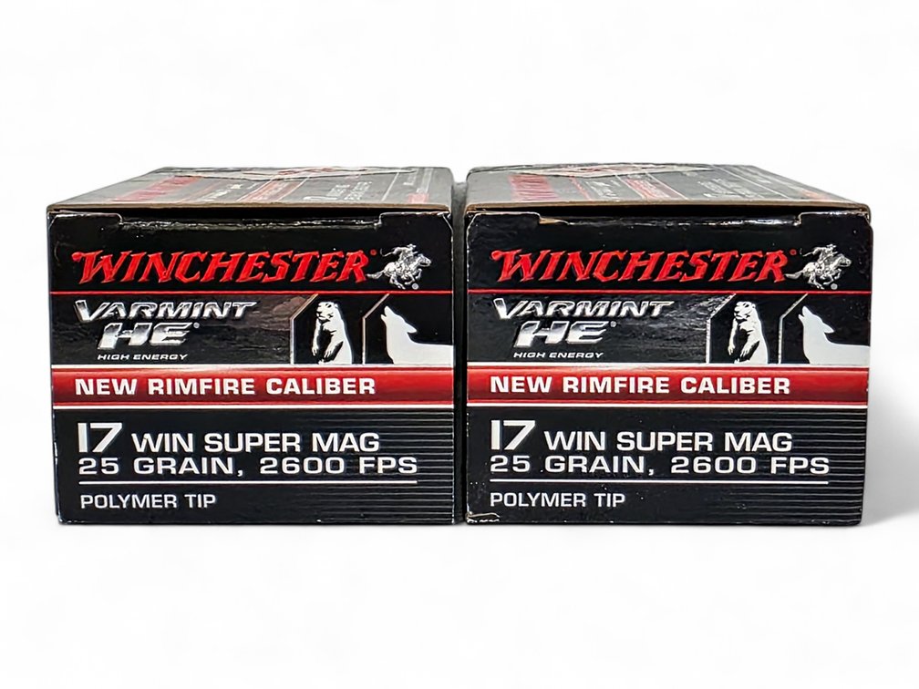 100x Rounds .17 WSM Winchester Ammunition