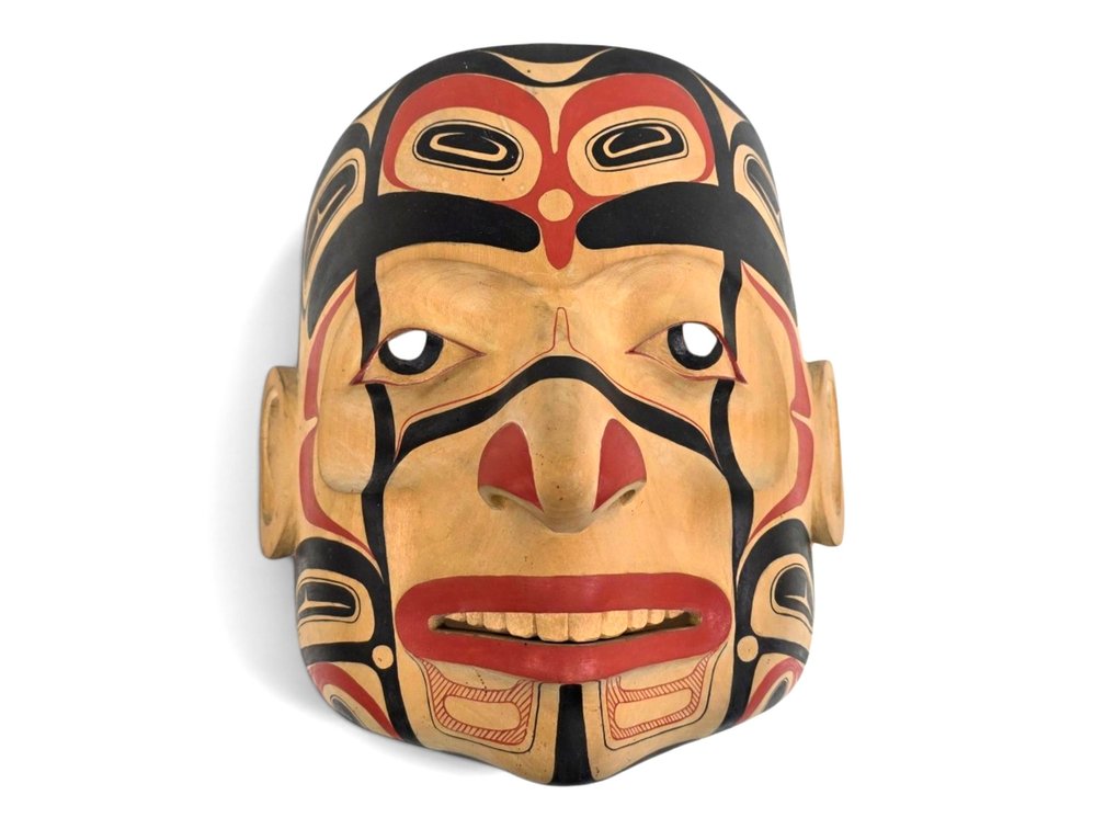 Northwest Coast Native Formline Portrait Mask – Glen Rabena