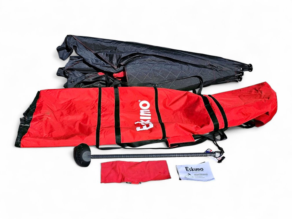 Eskimo Ice Fishing Tent w/ Chairs, Carrying Case & Accessories