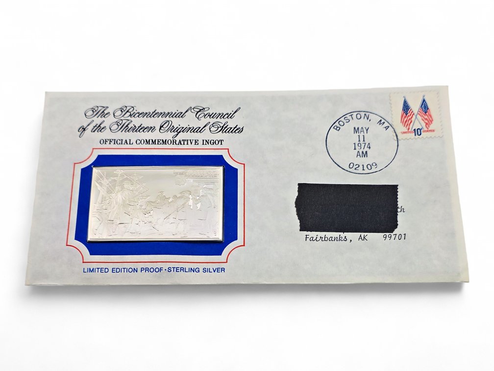 Sterling Silver Bicentennial Council Commemorative Ingot