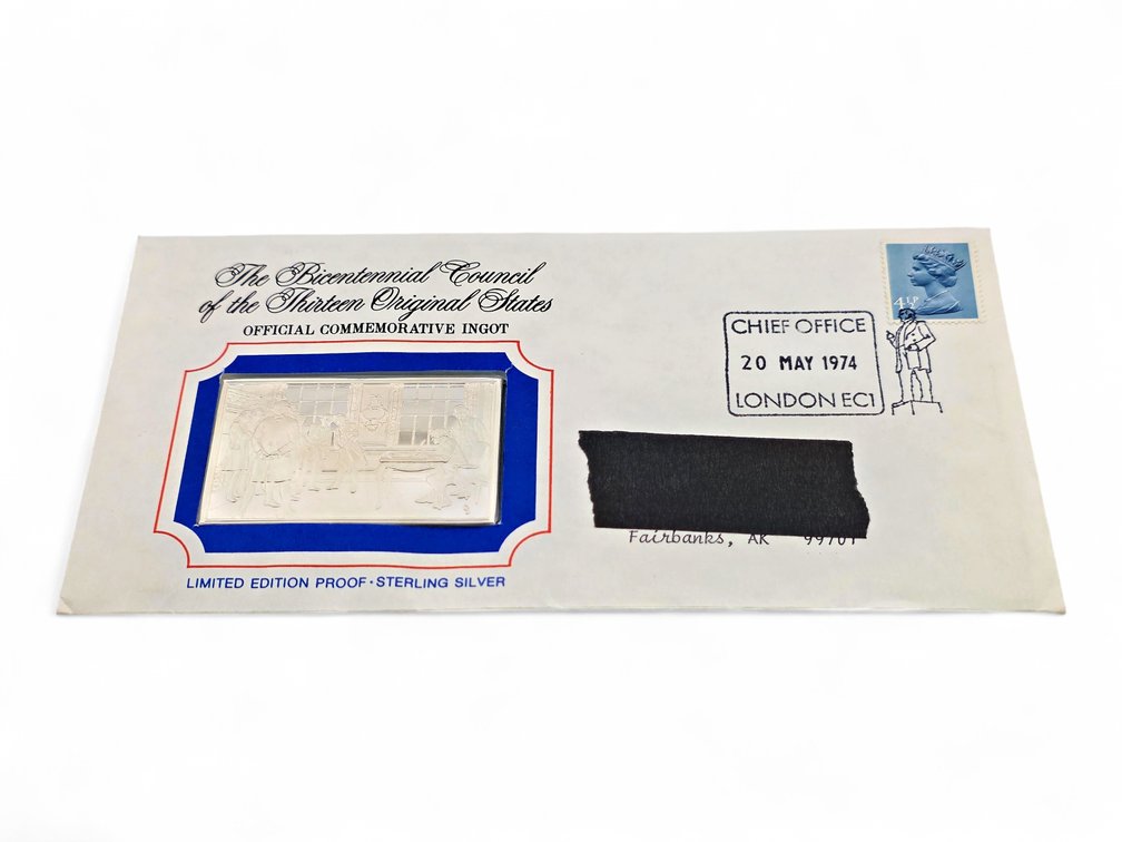 Sterling Silver Bicentennial Council Commemorative Ingot