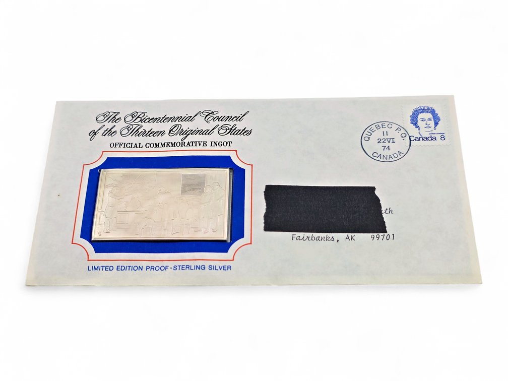 Sterling Silver Bicentennial Council Commemorative Ingot