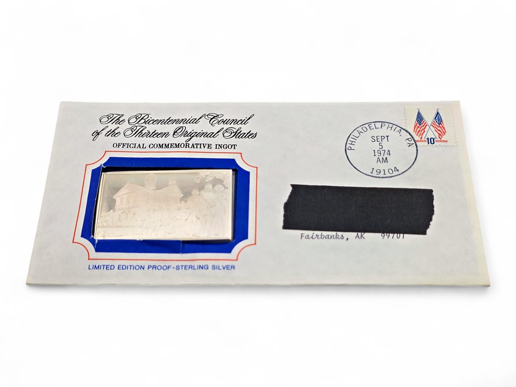 Sterling Silver Bicentennial Council Commemorative Ingot