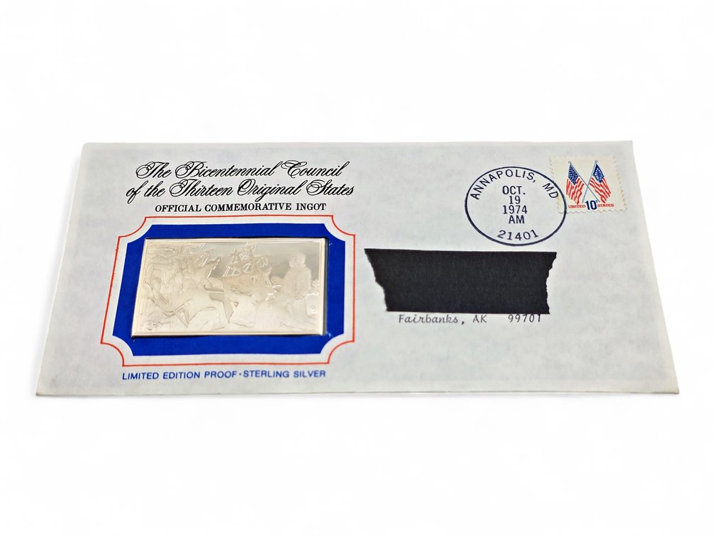 Sterling Silver Bicentennial Council Commemorative Ingot