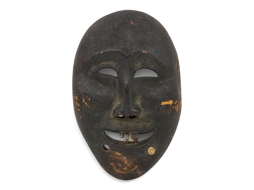 Expressive Late 19th C. Point Hope Inupiaq Mask