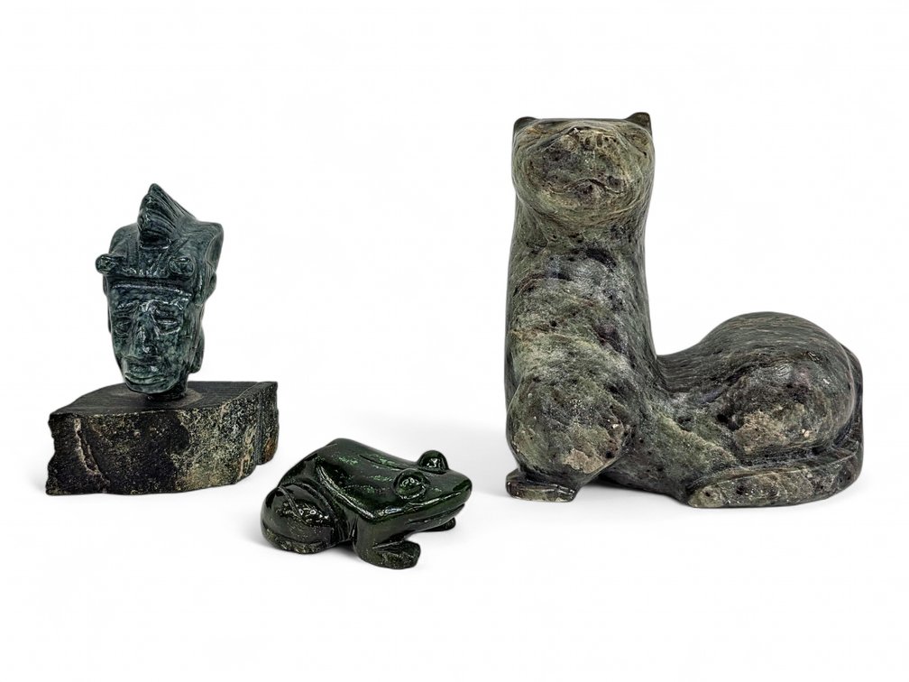 Douglas O'Neill Soapstone Weasel Carving & More