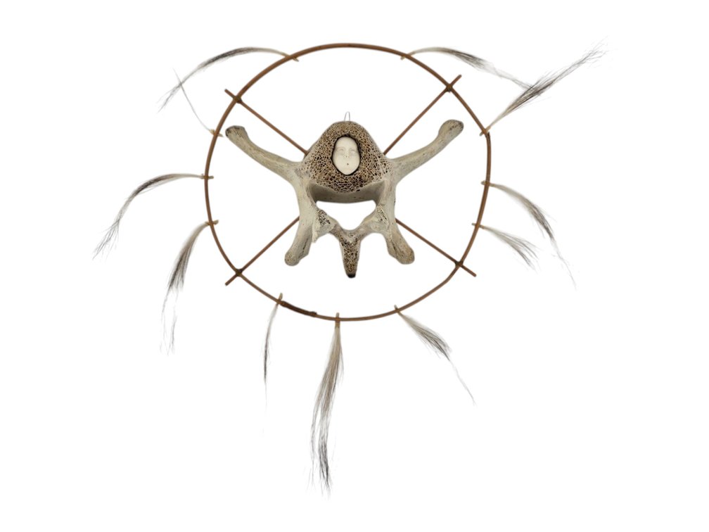 Whale Vertebra Spirit Wheel - Bobby R. Nashookpuk