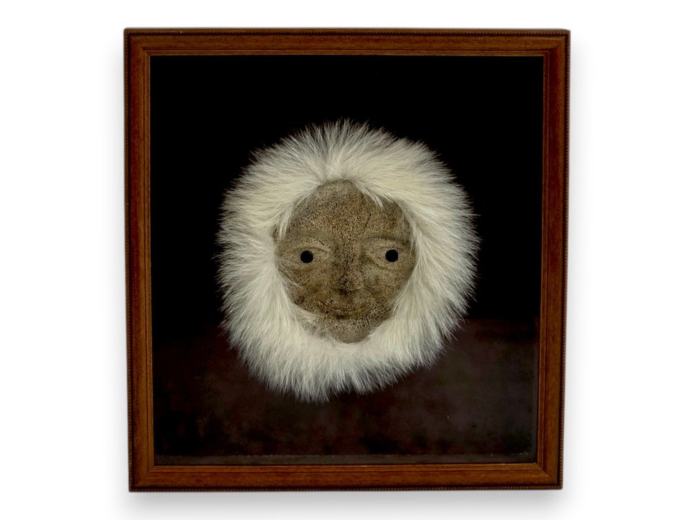 Whale Bone Mask w/ Polar Bear Fur Lining - Carson Oozeva, Sr.