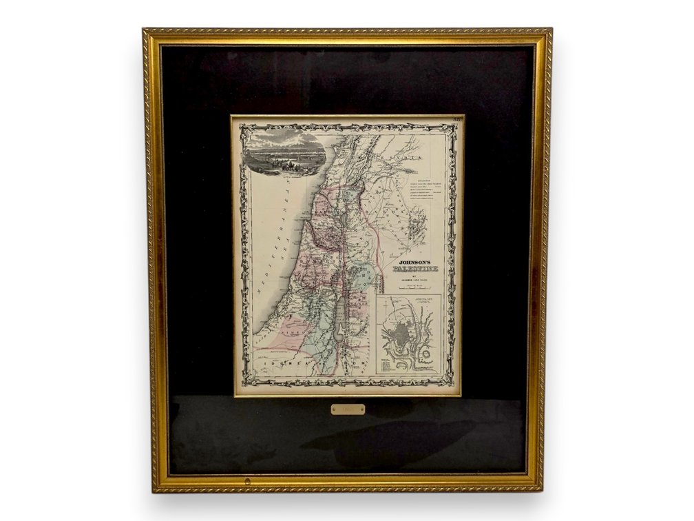 1863 Johnson & Ward Palestine Map