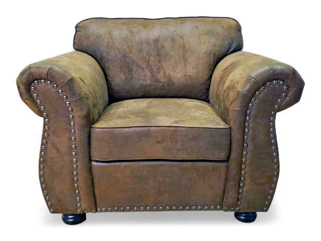 Overstuffed Rustic Armchair