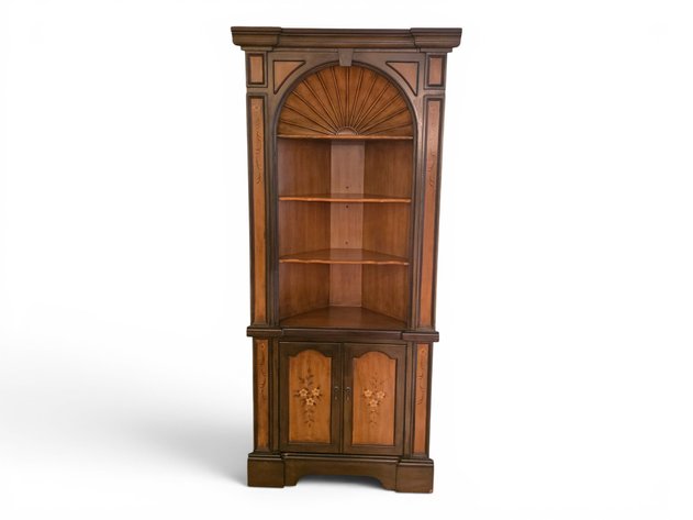 Corner Cabinet w/ Floral Designs