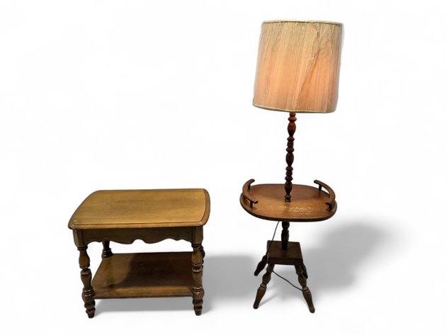 Side Table & Combination Lamp & Table