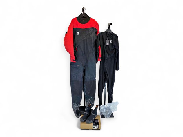 Crewsaver Atacama Drysuit w/ Stratum Undersuit & Mystic Wetsuit Boots