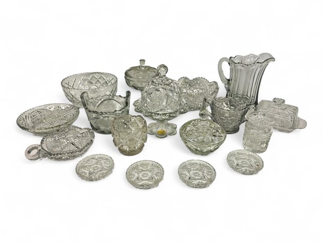 Crystal & Glass Dishes - Anchor Hocking, Indiana Glass, Heisey & Others