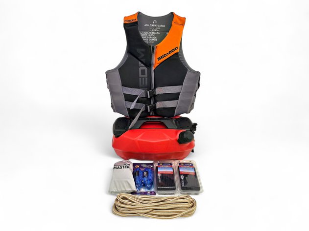 Men's Sea-Doo Life Jacket, LinQ Fuel Container, Dock Lines & More Boating Supplies