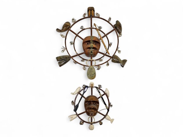 Wood, Soapstone & Walrus Ivory Spirit Masks - Lenwood Saccheus