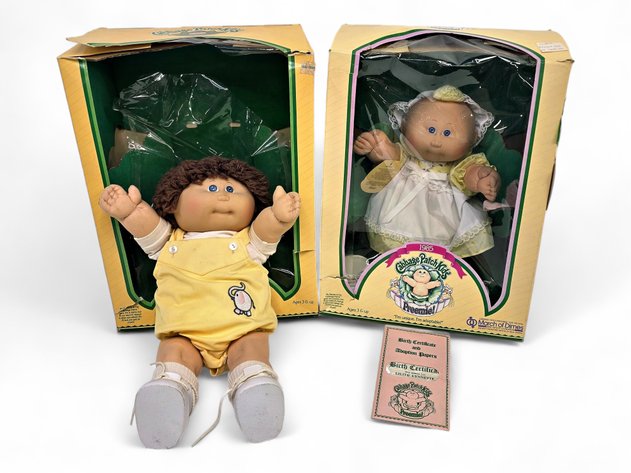 Coleco Cabbage Patch Kids Preemie Lilith Lynnette & Boy Dolls