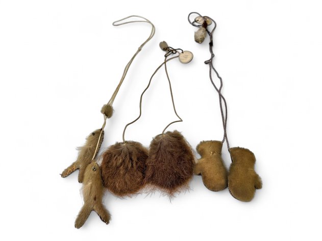 Seal & Beaver Fur Yup'ik Yo-Yos - Christine Kuku & Elsie Nelson