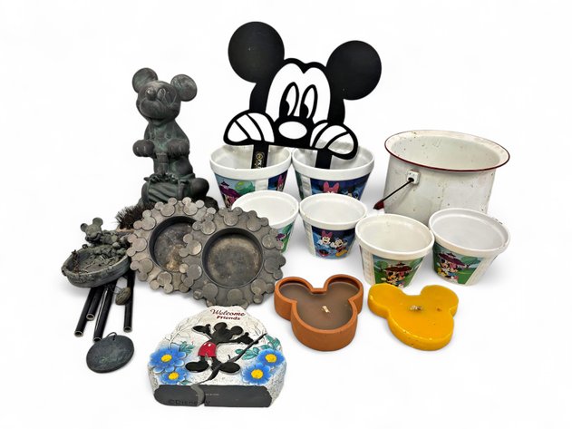 Mickey Mouse Candles, Stepping Stone, Pots, Yard Sign & More Outdoor Décor