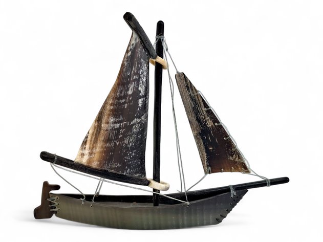 Baleen & Walrus Ivory Sailboat Model - Avessuk