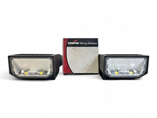 LED Outdoor Wall Pack Fixtures & Cooper Wiring Pigtail Lampholders