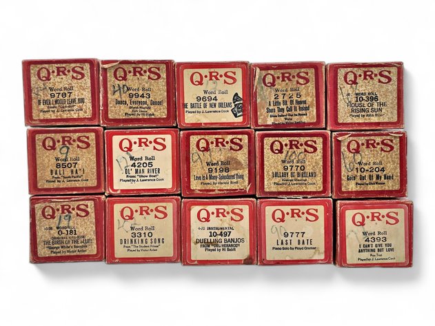 15x QRS Player Piano Music Rolls