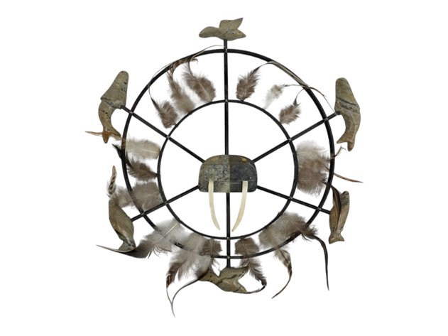 Soapstone & Walrus Ivory Spirit Wheel - Jesse Higgins