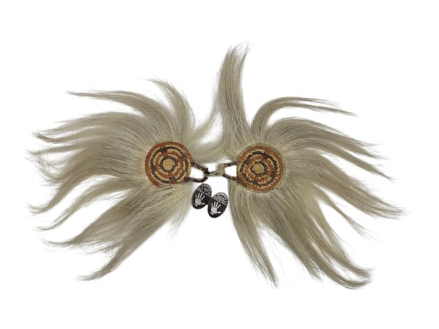 Yup'ik Coiled Grass & Fur Women's Dance Fans