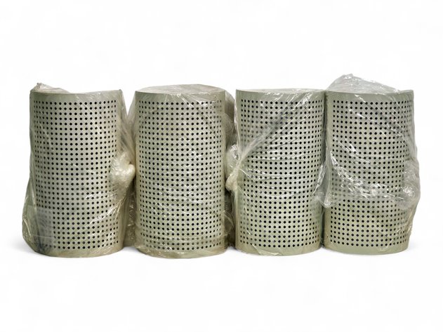 Teron Lighting Half-Cylinder Perforated Metal Wall Lamps