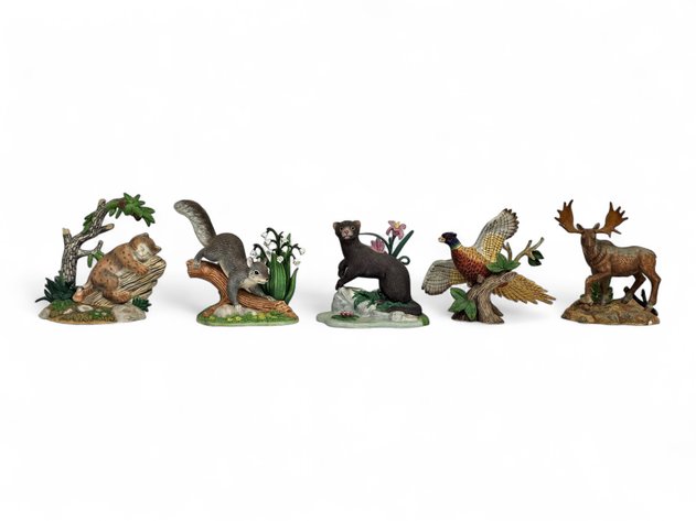 Lenox Animal Figurines - Pheasant, Moose, Bobcat & More